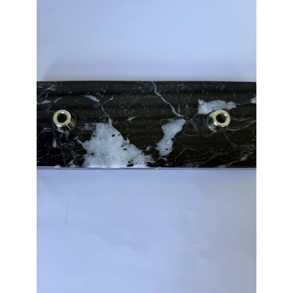 Sheaffer Ballpoint Desk Set - Black and White Pens with Black Marble Base